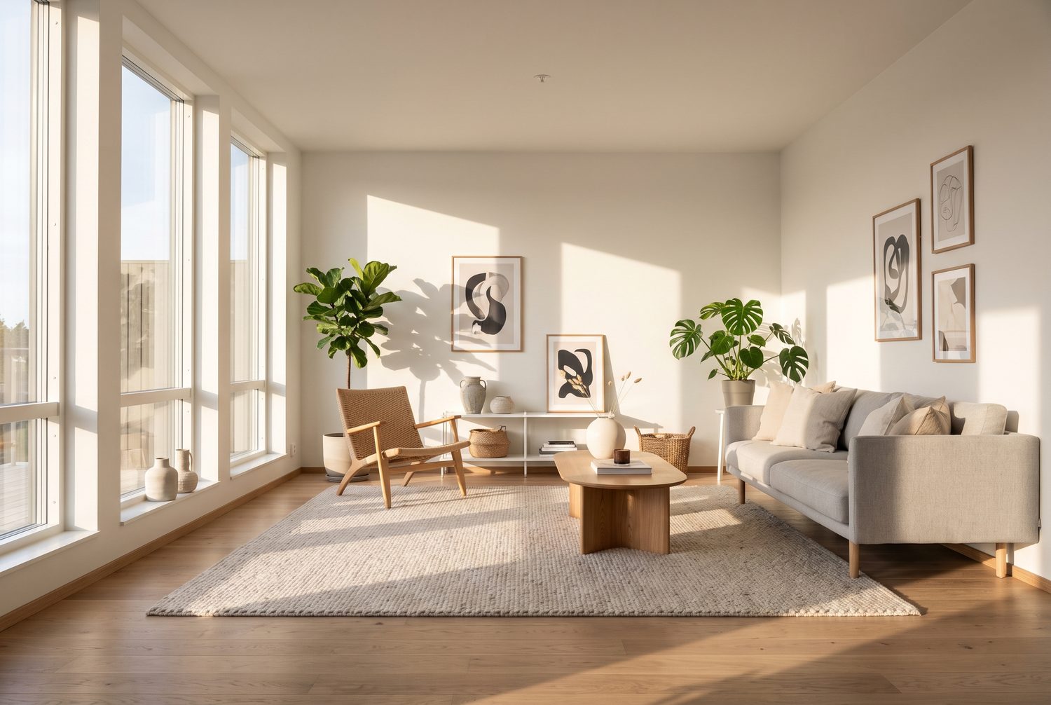 Bright home interior